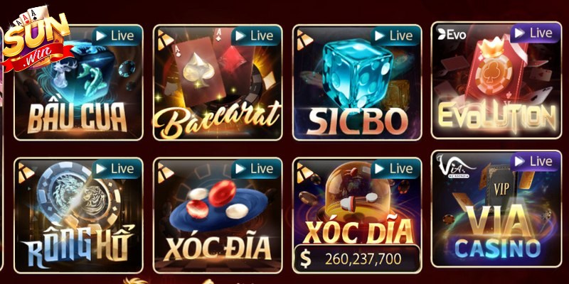 Hệ thống casino được xây dựng gần gũi với hình ảnh bắt mắt