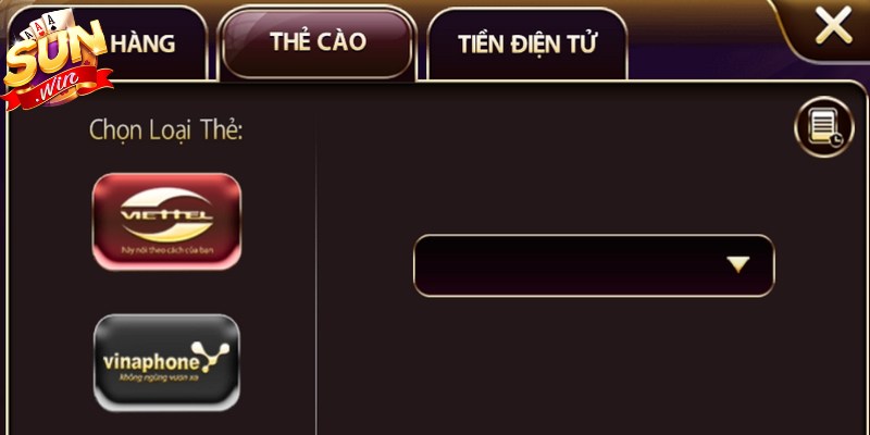 Các lỗi thường gặp khi anh em thực hiện nạp tiền Sunwin